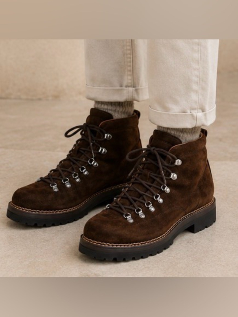 Ralph Lauren Collection Brown Darrow Calf-Suede Boots Size 10 $1895 Retail!